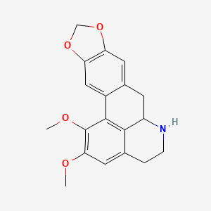 molecular formula C19H19NO4 B12689364 Nornantenine CAS No. 15401-66-8