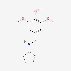 molecular formula C15H23NO3 B1268939 N-(3,4,5-trimethoxybenzyl)cyclopentanamine CAS No. 418778-32-2