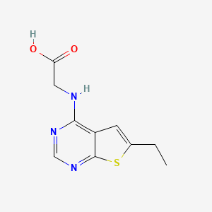 molecular formula C10H11N3O2S B1268948 (6-Ethyl-thieno[2,3-d]pyrimidin-4-ylamino)-acetic acid CAS No. 313534-29-1