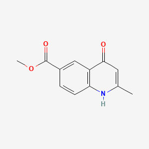 molecular formula C12H11NO3 B1268949 Methyl 4-hydroxy-2-methylquinoline-6-carboxylate CAS No. 654051-82-8