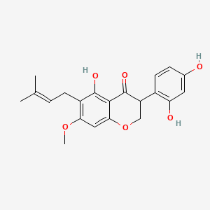 molecular formula C21H22O6 B12689493 Glyasperin B CAS No. 142488-54-8
