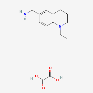 molecular formula C15H22N2O4 B1268951 C-(1-Propyl-1,2,3,4-tetrahydro-quinolin-6-yl)-methylamine oxalate CAS No. 1164525-12-5