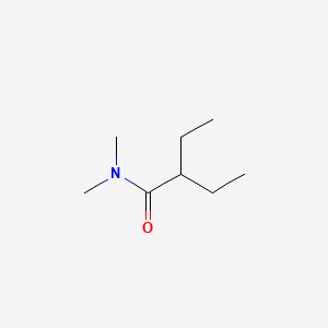molecular formula C8H17NO B12689522 2-Ethyl-N,N-dimethylbutyramide CAS No. 31499-97-5