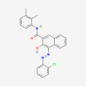 molecular formula C25H20ClN3O2 B12689537 4-[(2-Chlorophenyl)azo]-N-(dimethylphenyl)-3-hydroxynaphthalene-2-carboxamide CAS No. 93904-91-7