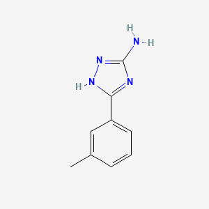 molecular formula C9H10N4 B1268959 5-(3-Methylphenyl)-4H-1,2,4-triazol-3-amine CAS No. 59301-24-5
