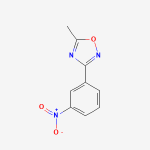 molecular formula C9H7N3O3 B1268961 5-Methyl-3-(3-nitrophenyl)-1,2,4-oxadiazole CAS No. 25283-98-1