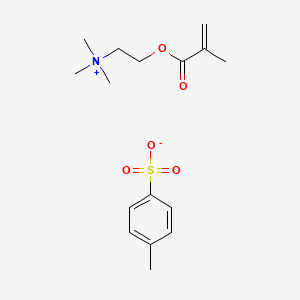 molecular formula C16H25NO5S B12689634 Trimethyl(2-((methacryloyl)oxy)ethyl)ammonium toluene-p-sulphonate CAS No. 40820-77-7