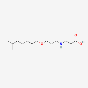 molecular formula C14H29NO3 B12689660 beta-Alanine, N-(3-(isooctyloxy)propyl)- CAS No. 81611-35-0
