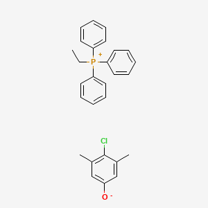 molecular formula C28H28ClOP B12689666 4-chloro-3,5-dimethylphenolate;ethyl(triphenyl)phosphanium CAS No. 93840-99-4