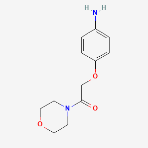 molecular formula C12H16N2O3 B1268967 2-(4-Aminophenoxy)-1-morpholinoethanone CAS No. 76870-09-2
