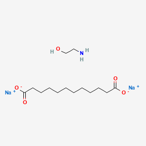 molecular formula C14H27NNa2O5 B12689680 Einecs 282-289-5 CAS No. 84145-61-9