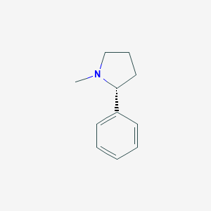 molecular formula C11H15N B126897 (2R)-1-Methyl-2-phenylpyrrolidine CAS No. 58166-84-0