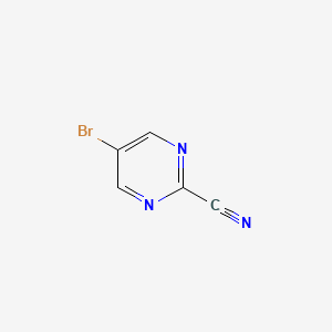 molecular formula C5H2BrN3 B1268970 5-Bromopyrimidine-2-carbonitrile CAS No. 38275-57-9