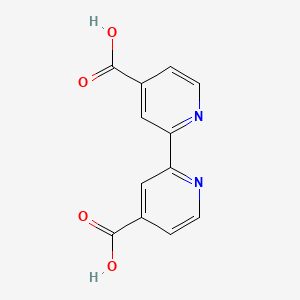 molecular formula C12H8N2O4 B1268980 2,2'-Bipyridine-4,4'-dicarboxylic acid CAS No. 6813-38-3