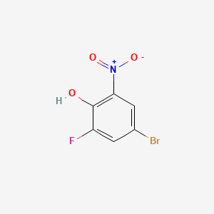 molecular formula C6H3BrFNO3 B1268982 4-Bromo-2-fluoro-6-nitrophenol CAS No. 320-76-3