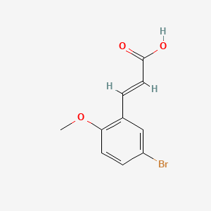 molecular formula C10H9BrO3 B1268998 5-溴-2-甲氧基肉桂酸 CAS No. 40803-53-0