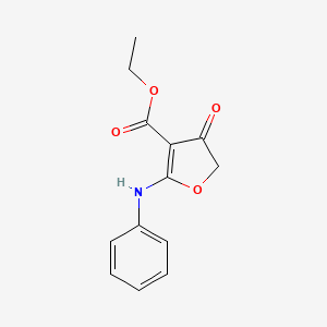 Ethyl 2-anilino-4-oxo-4,5-dihydro-3-furancarboxylate