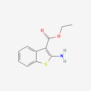 molecular formula C11H11NO2S B1269008 Ethyl 2-amino-1-benzothiophene-3-carboxylate CAS No. 7311-95-7