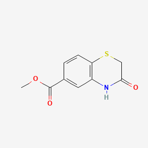 molecular formula C10H9NO3S B1269010 Methyl 3-oxo-3,4-dihydro-2H-1,4-benzothiazine-6-carboxylate CAS No. 188614-01-9