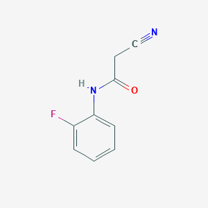 molecular formula C9H7FN2O B1269015 2-cyano-N-(2-fluorophenyl)acetamide CAS No. 1735-96-2