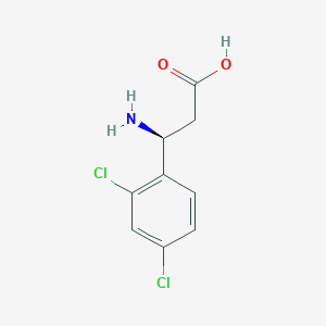 molecular formula C9H9Cl2NO2 B1269018 (S)-3-Amino-3-(2,4-dichlorophenyl)propanoic acid CAS No. 757937-66-9