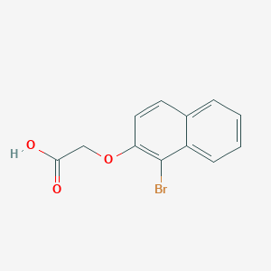 molecular formula C12H9BrO3 B1269021 2-((1-Bromonaphthalen-2-yl)oxy)acetic acid CAS No. 41791-59-7