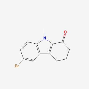 B1269022 6-bromo-9-methyl-2,3,4,9-tetrahydro-1H-carbazol-1-one CAS No. 59514-19-1