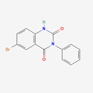 molecular formula C14H9BrN2O2 B1269024 6-溴-3-苯基喹唑啉-2,4(1H,3H)-二酮 CAS No. 23965-11-9