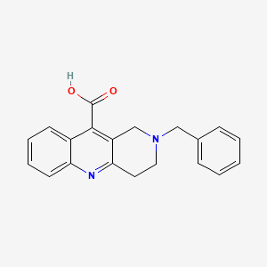 B1269032 2-Benzyl-1,2,3,4-tetrahydrobenzo[b][1,6]naphthyridine-10-carboxylic acid CAS No. 99117-21-2
