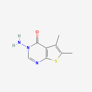 molecular formula C8H9N3OS B1269033 3-Amino-5,6-dimethylthieno[2,3-d]pyrimidin-4(3h)-one CAS No. 32973-77-6