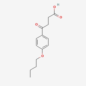 molecular formula C14H18O4 B1269043 4-(4-丁氧基苯基)-4-氧代丁酸 CAS No. 63471-88-5