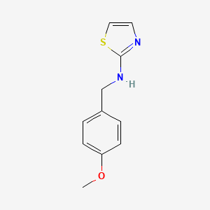 molecular formula C11H12N2OS B1269044 N-[(4-甲氧基苯基)甲基]-1,3-噻唑-2-胺 CAS No. 384858-14-4