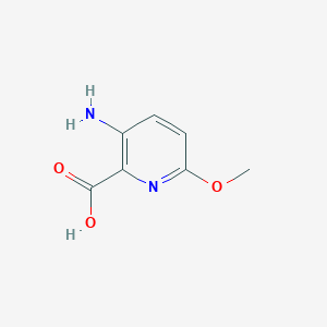 molecular formula C7H8N2O3 B1269049 3-氨基-6-甲氧基吡啶甲酸 CAS No. 870971-19-0