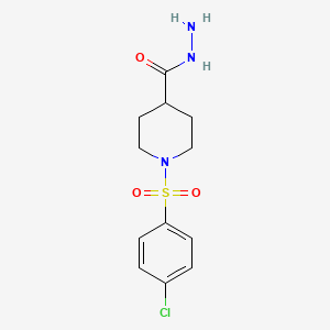 1-[(4-Chlorophenyl)sulfonyl]piperidine-4-carbohydrazide