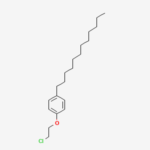 molecular formula C20H33ClO B12690533 1-(2-Chloroethoxy)-4-dodecylbenzene CAS No. 94160-15-3