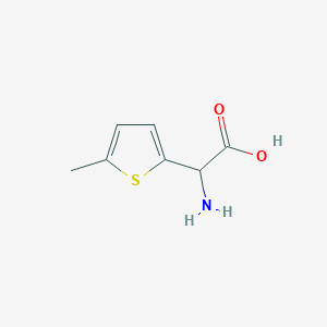 molecular formula C7H9NO2S B1269057 2-Amino-2-(5-methylthiophen-2-yl)acetic acid CAS No. 89776-66-9