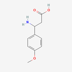 molecular formula C10H13NO3 B1269069 3-Amino-3-(4-methoxyphenyl)propanoic acid CAS No. 5678-45-5