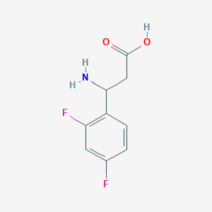 molecular formula C9H9F2NO2 B1269096 3-Amino-3-(2,4-difluorophenyl)propanoic acid CAS No. 412925-23-6