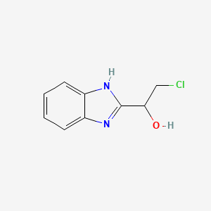 molecular formula C9H9ClN2O B1269105 1-(1H-Benzimidazol-2-yl)-2-chloroethanol CAS No. 400073-85-0