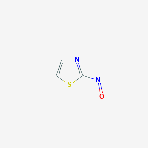 molecular formula C3H2N2OS B12691072 2-Nitrosothiazole CAS No. 1620058-75-4