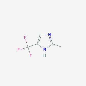 molecular formula C5H5F3N2 B1269116 2-Methyl-4-(trifluoromethyl)-1H-imidazole CAS No. 33468-67-6