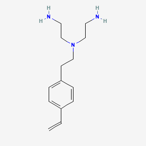 molecular formula C14H23N3 B12691179 N-(2-Aminoethyl)-N-(2-(4-vinylphenyl)ethyl)ethylenediamine CAS No. 76020-62-7
