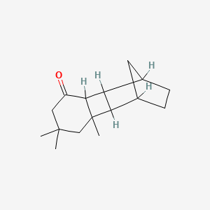 molecular formula C16H24O B12691186 Decahydro-7,7,8a-trimethyl-1,4-methanobiphenylen-5(2H)-one CAS No. 64394-27-0