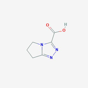 molecular formula C6H7N3O2 B1269123 6,7-Dihydro-5H-pyrrolo[2,1-c][1,2,4]triazole-3-carboxylic acid CAS No. 884504-87-4