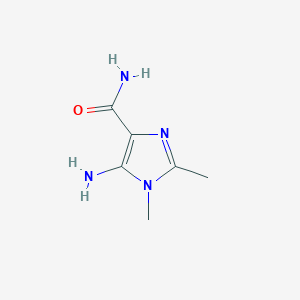 molecular formula C6H10N4O B1269124 5-氨基-1,2-二甲基-1H-咪唑-4-甲酰胺 CAS No. 78750-93-3