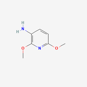 molecular formula C7H10N2O2 B1269125 3-Amino-2,6-dimethoxypyridine CAS No. 28020-37-3
