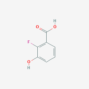 molecular formula C7H5FO3 B1269128 2-Fluoro-3-hydroxybenzoic acid CAS No. 91658-92-3