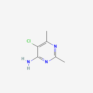 molecular formula C6H8ClN3 B1269130 4-氨基-5-氯-2,6-二甲基嘧啶 CAS No. 2858-20-0