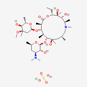 molecular formula C38H74N2O16S B12691316 Azithromycin sulfate CAS No. 1000988-91-9