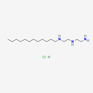 molecular formula C16H38ClN3 B12691337 N-(2-Aminoethyl)-N'-dodecylethylenediamine hydrochloride CAS No. 93803-03-3